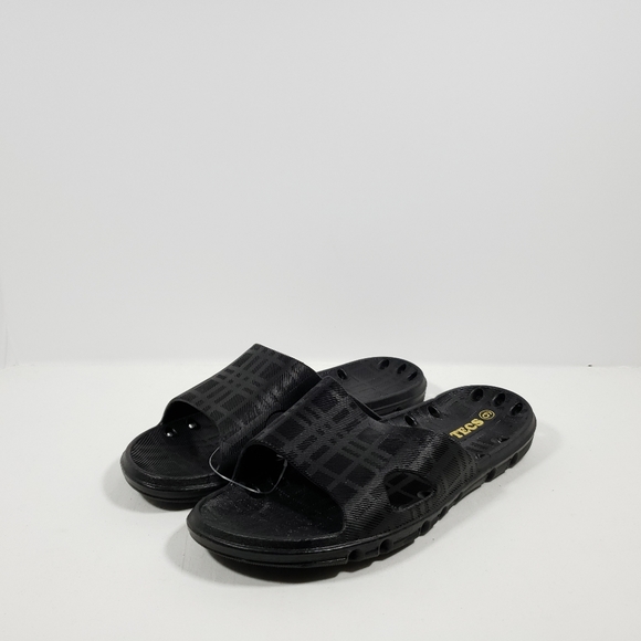 RocSoc Shoes - RocSoc TECS Women's PVC Slide Sandal Black 9M